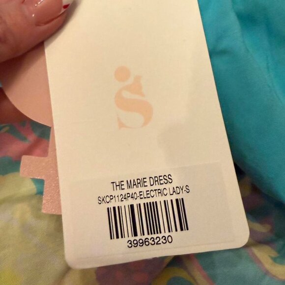 Selkie The Marie Dress a funky, multi-coloured, mini dress retro sz small - Picture 5 of 8